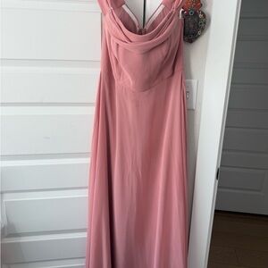 Chic Blush Pink Wedding Dress